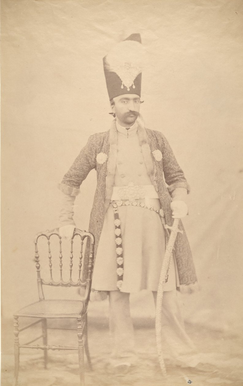 Naser al-Din Shah, ca. 1852-55 by Luigi Pesce