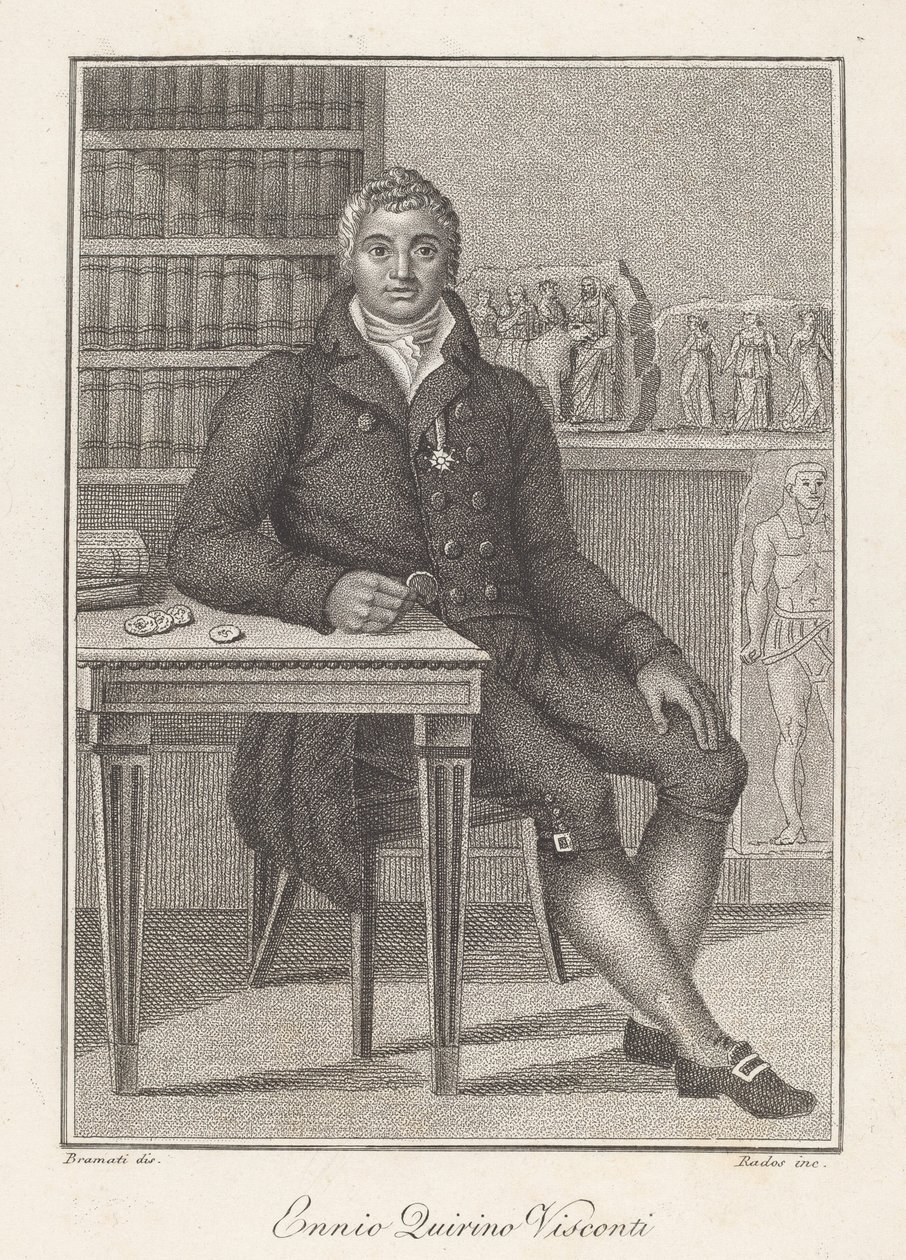 Ennio Quirino Visconti by Luigi Rados, after Luigi Bramati or Antonio Bramati