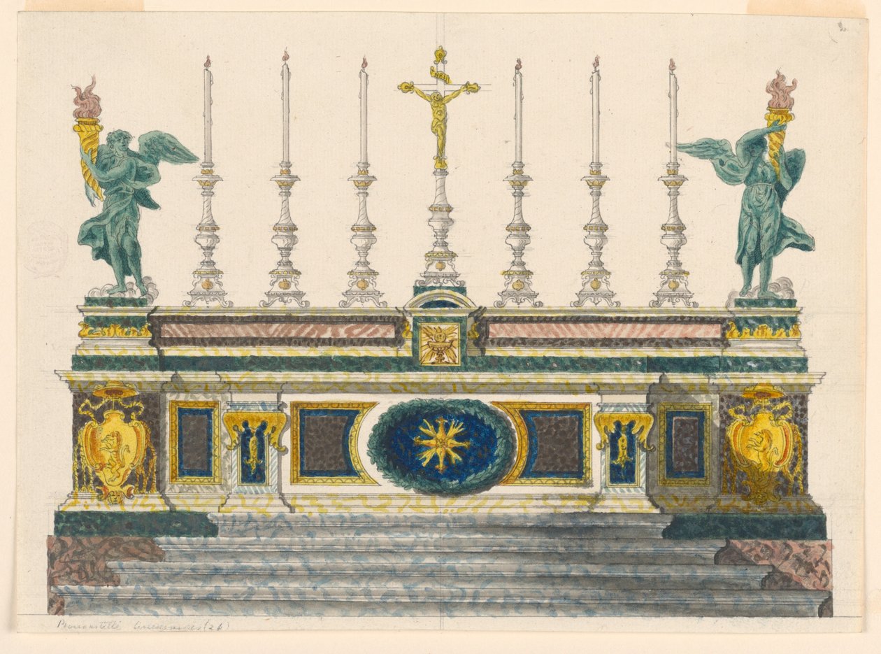 Altar of Colored Marbles, ca. 1820 by Luigi Righetti