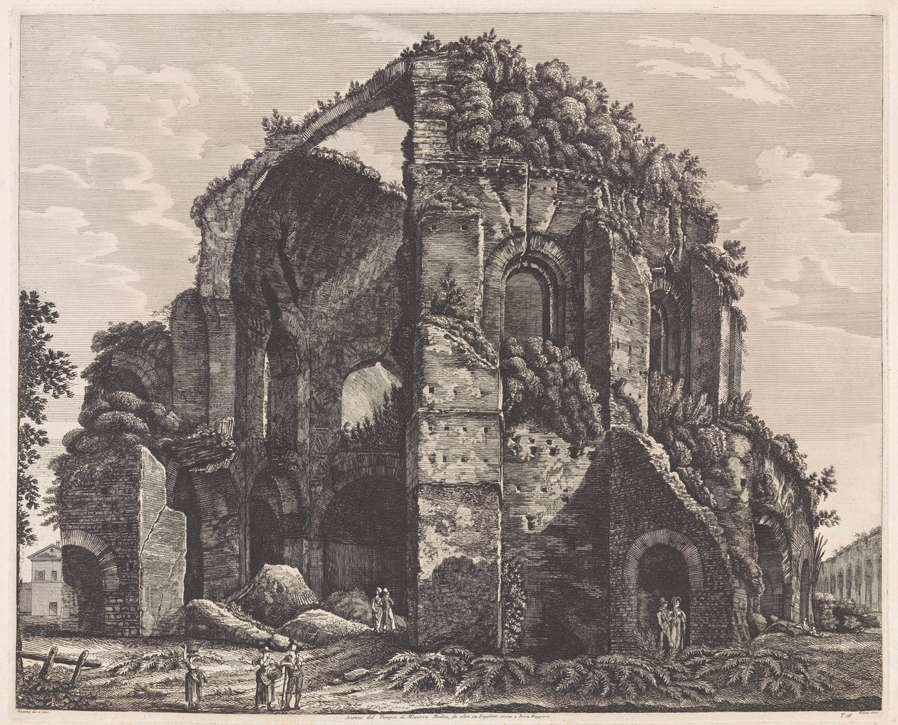 Remains of the Temple of Minerva Medica by Luigi Rossini
