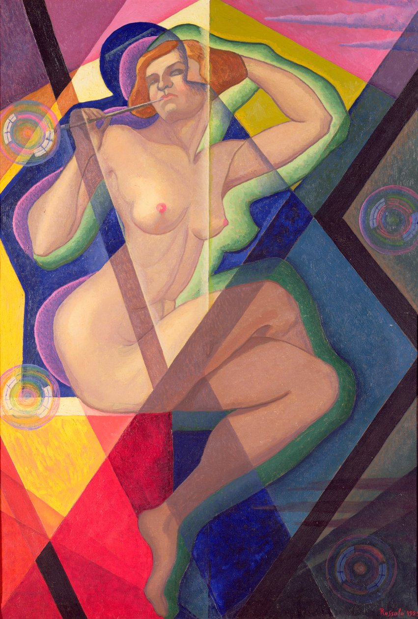 The Woman with Soap Bubbles by Luigi Russolo