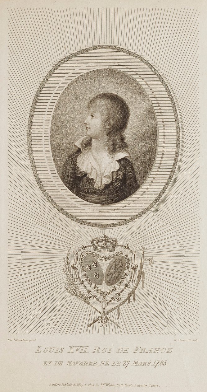 Louis XVII, King of France by Luigi Schiavonetti