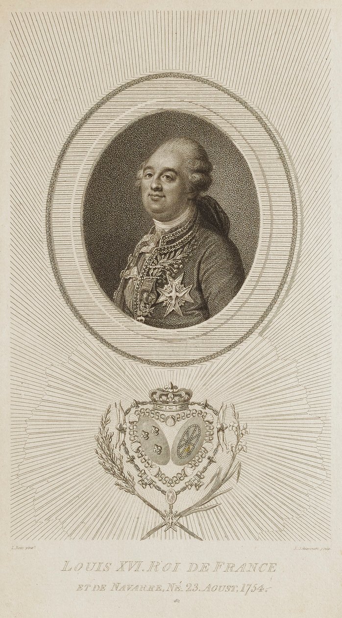 Louis XVI, King of France by Luigi Schiavonetti