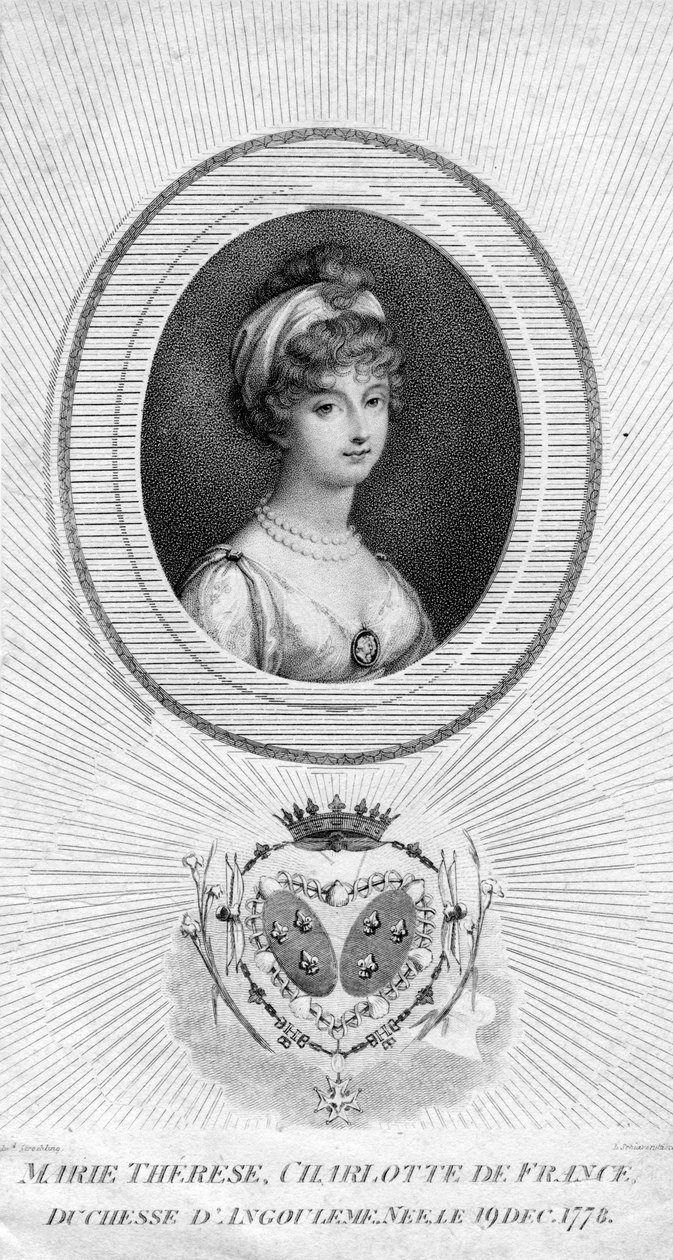 Marie-Therese-Charlotte de Bourbon, Duchess of Angouleme and Dauphine of France by Luigi Schiavonetti