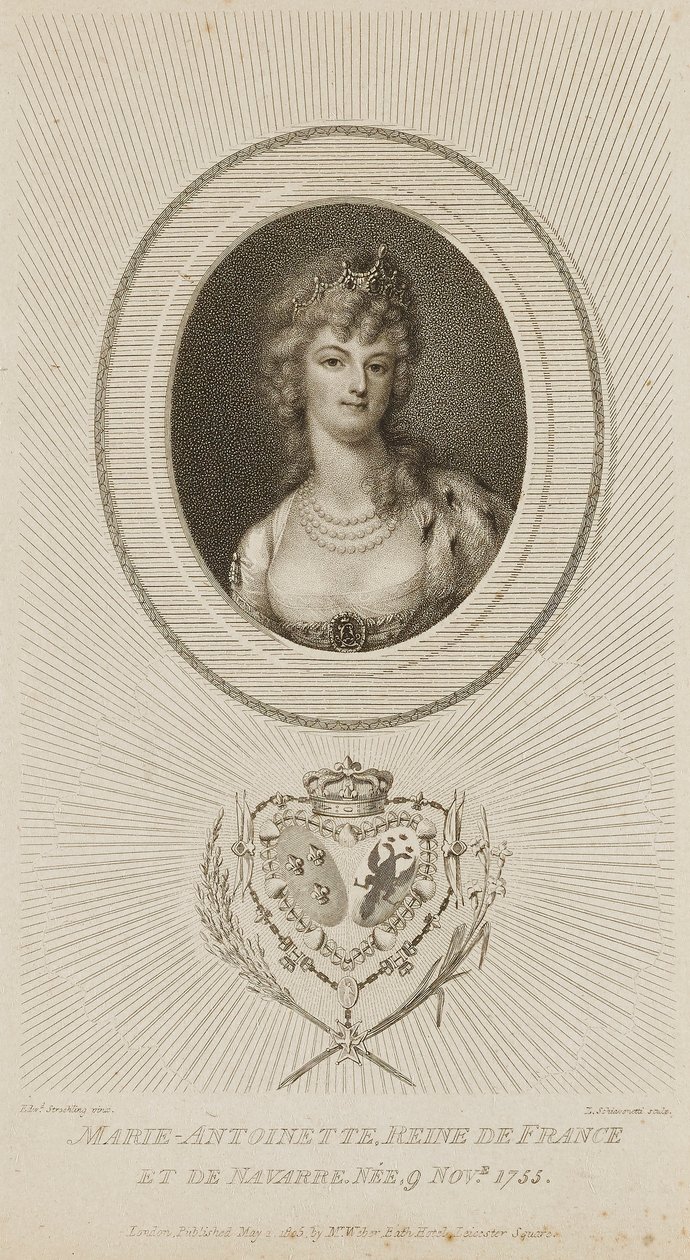 Marie Antoinette, Queen of France by Luigi Schiavonetti