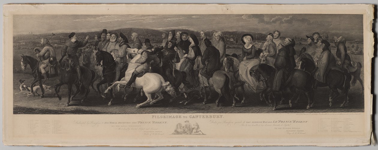 Pilgrimage to Canterbury by Luigi Schiavonetti