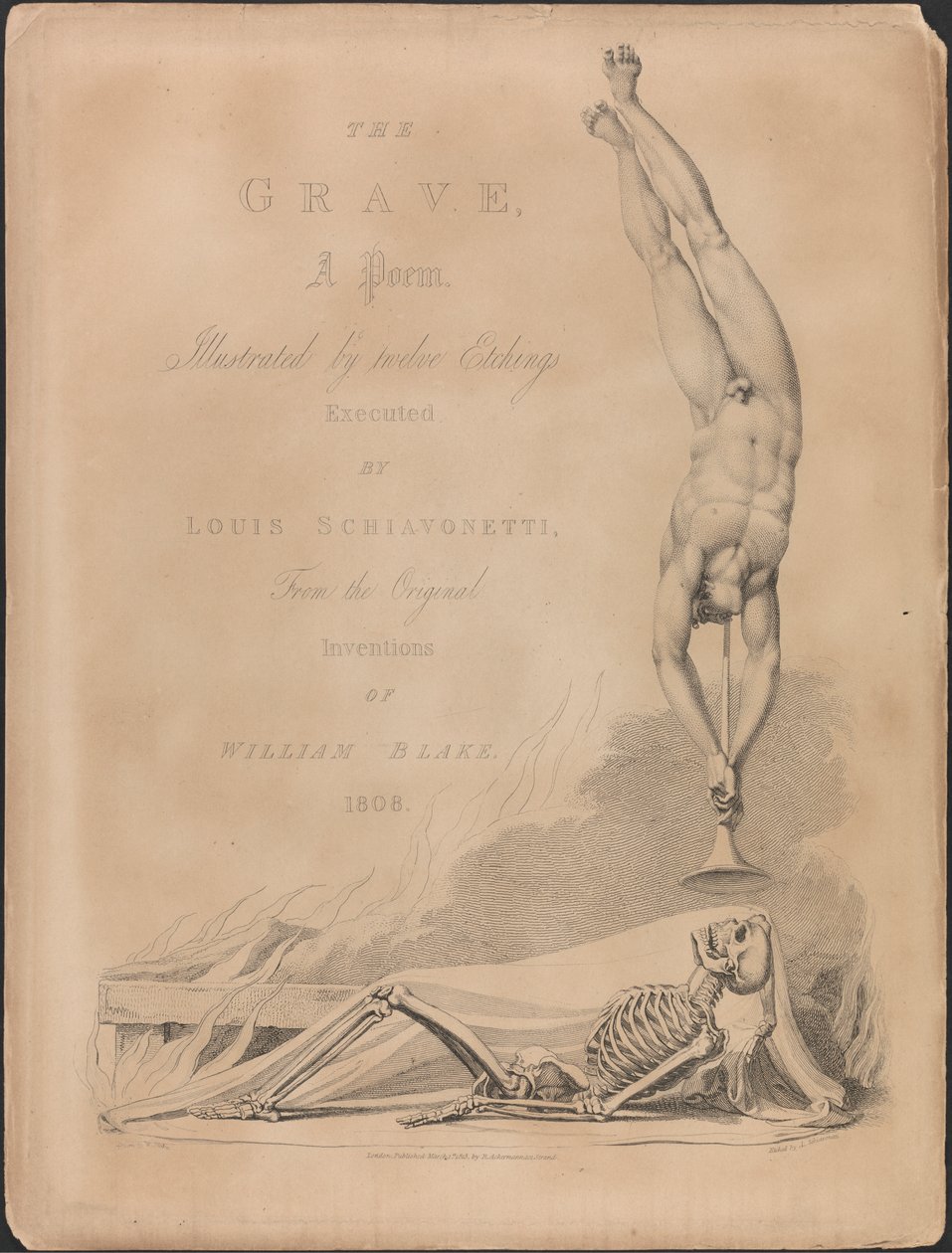 Robert Blair, The Grave, Title Page by Luigi Schiavonetti