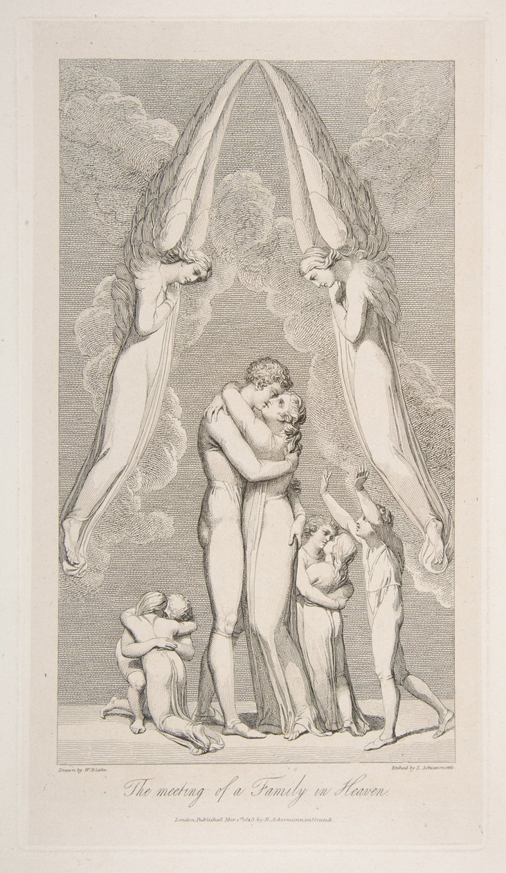 The Meeting of a Family in Heaven, from The Grave, a Poem by Robert Blair by Luigi Schiavonetti