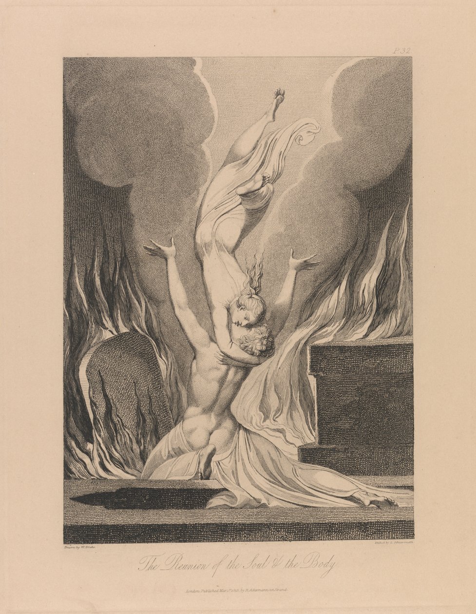 The Reunion of the Soul & the Body by Luigi Schiavonetti