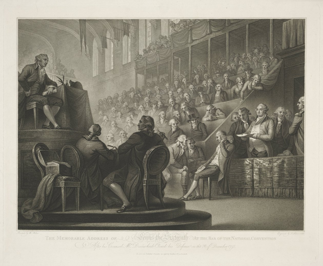 Speech of Louis XVI (The Memorable Address of Louis XVI at the Bar of the National Convention) by Luigi Schiavonetti