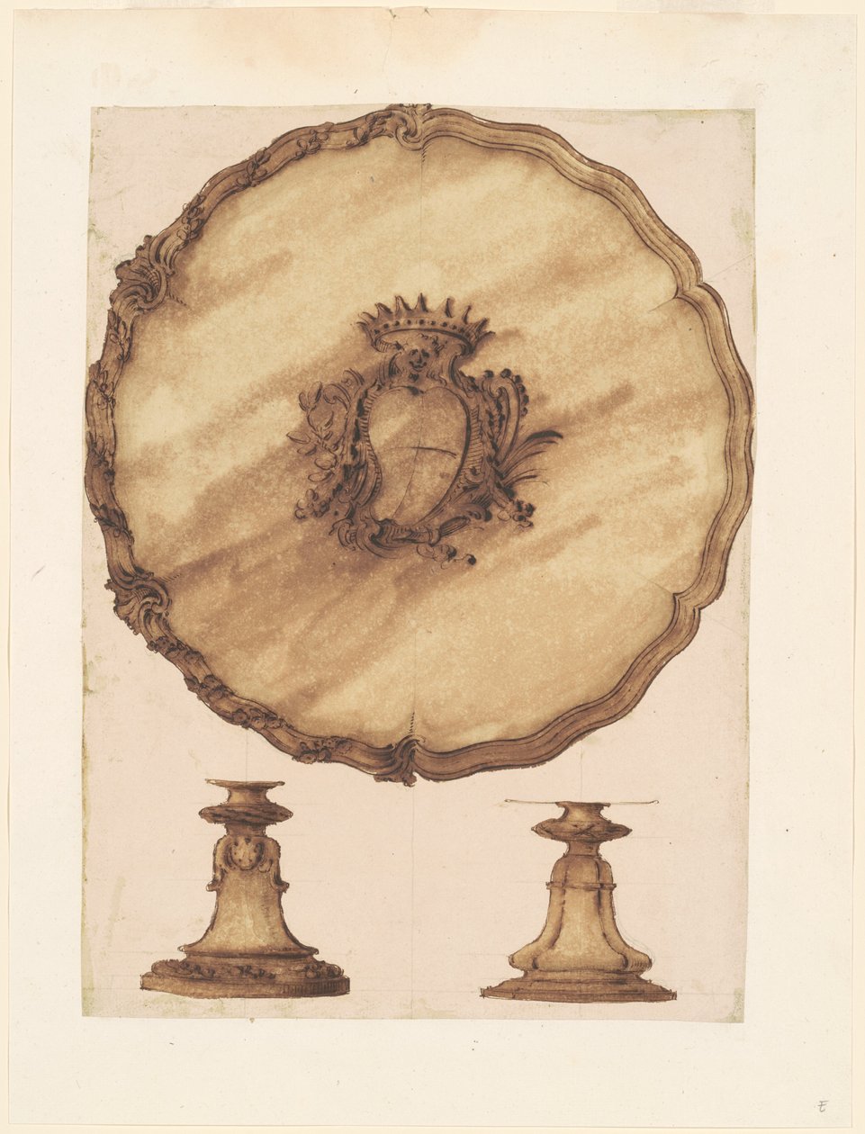 A Salver and an Openwork Base by Luigi Valadier