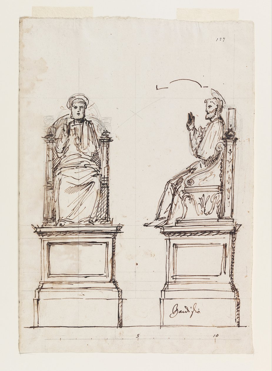 Design for a Marble Throne for the Statue of St. Peter, St. Peter