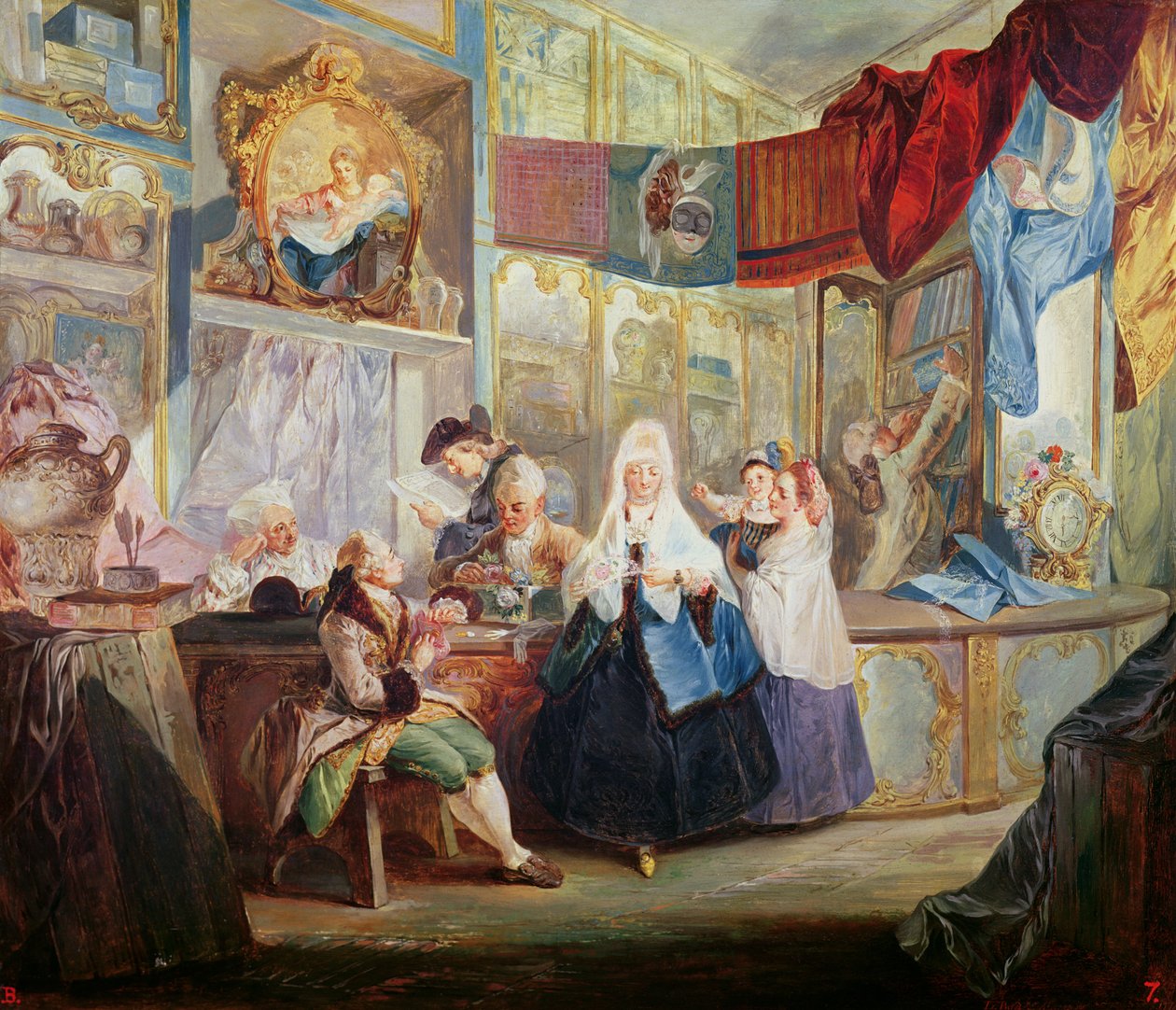 Interior of a Shop by Luis Paret y Alcazar