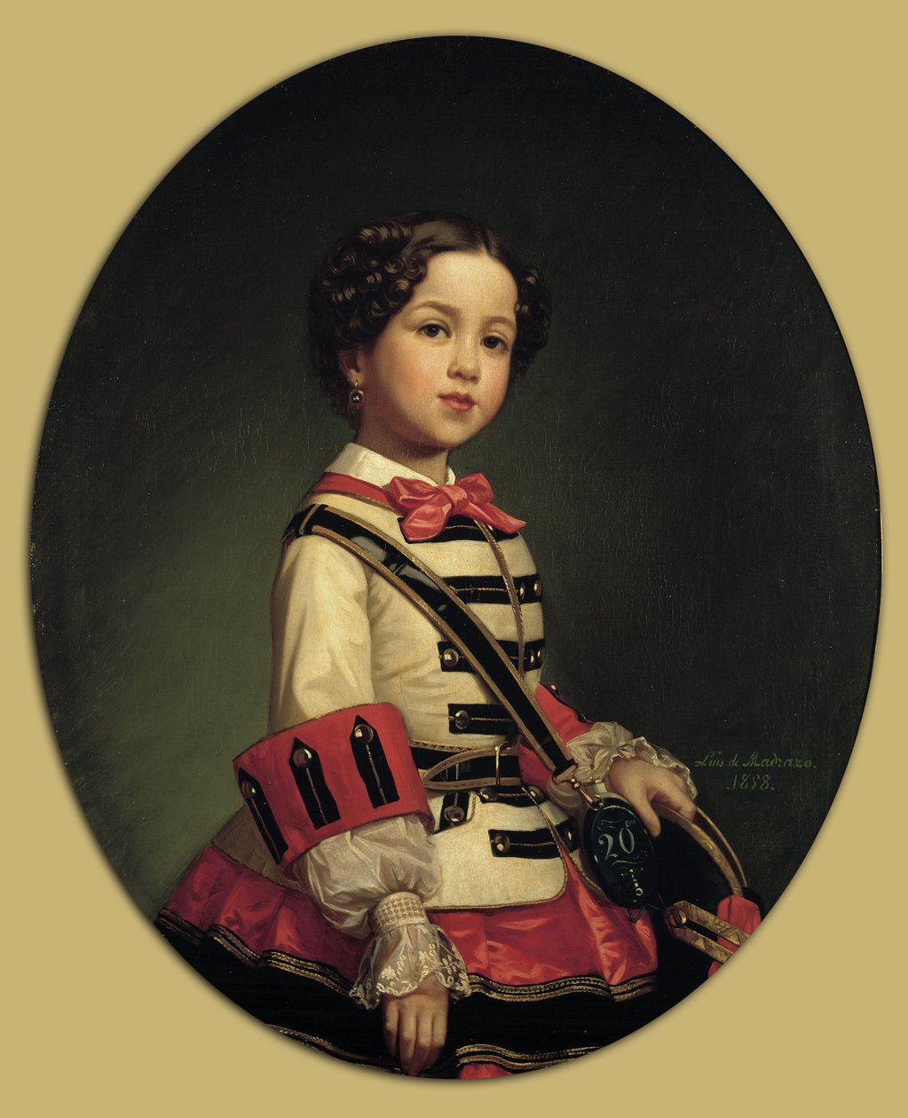 Cristina de Roncali y Gaviria, the Little Marquise of Roncali by Luis de Madrazo
