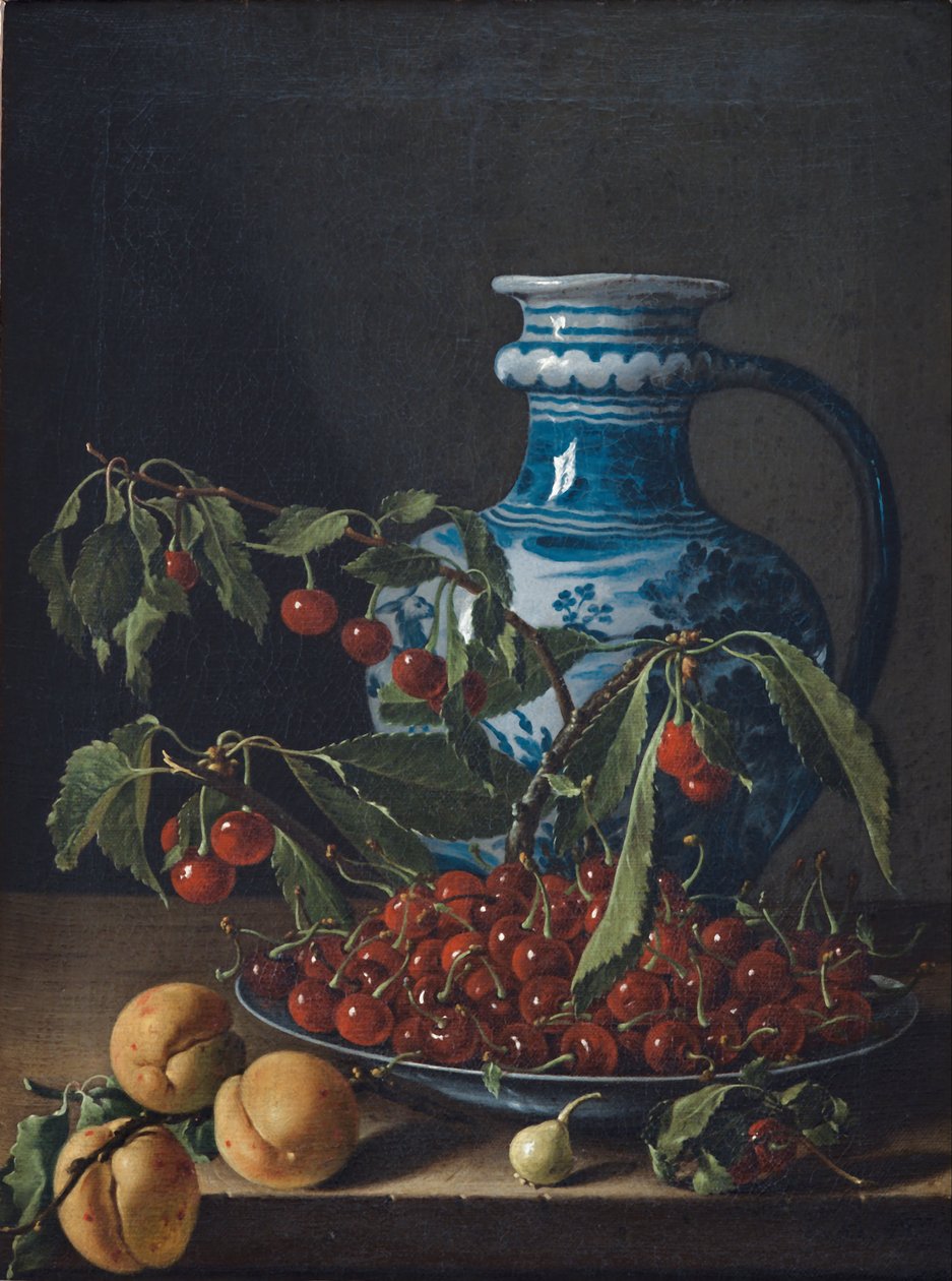 Still Life with Fruit and Jug by Luis Egidio Melendez