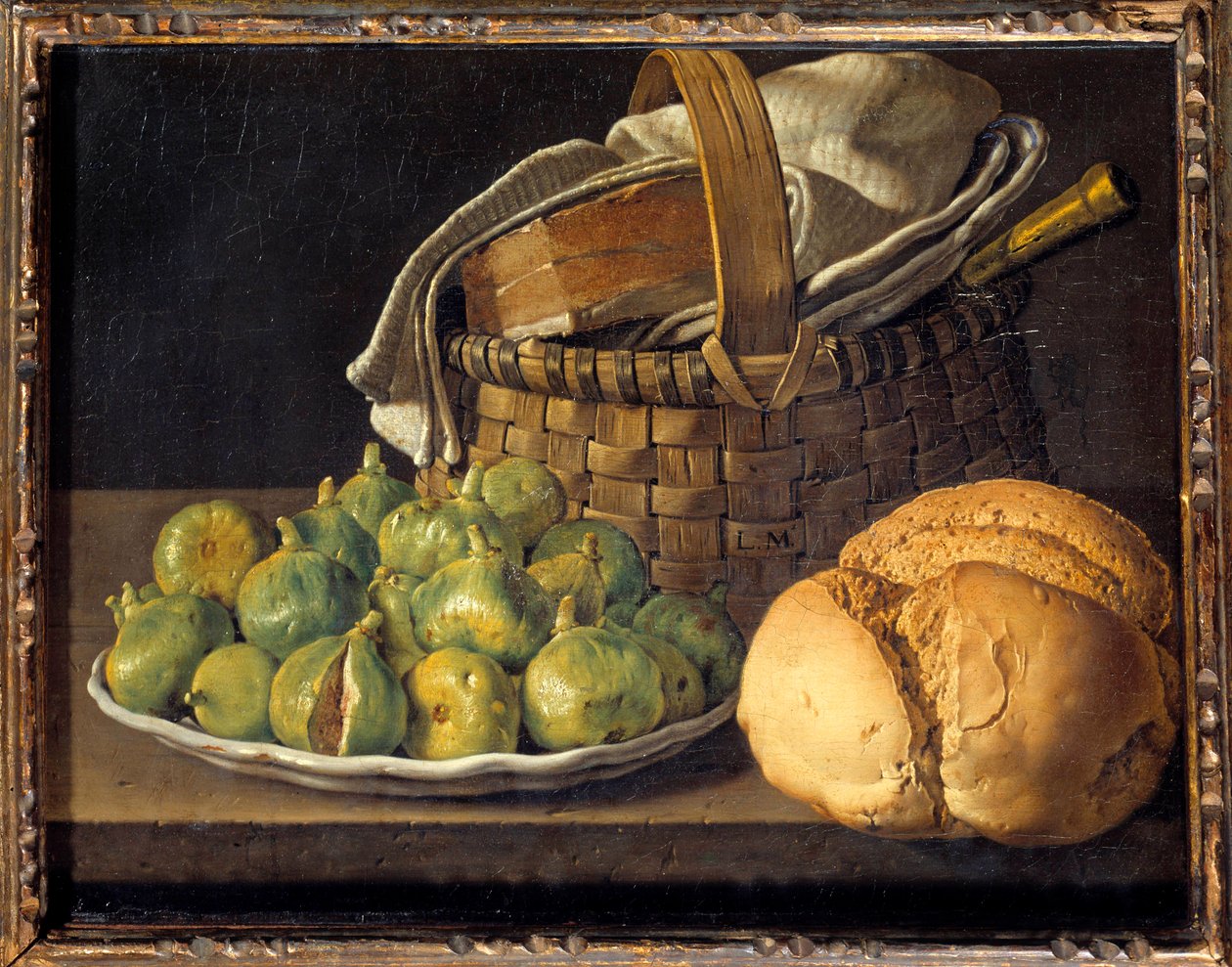 Still Life with Figs by Luis Egidio Menendez or Melendez