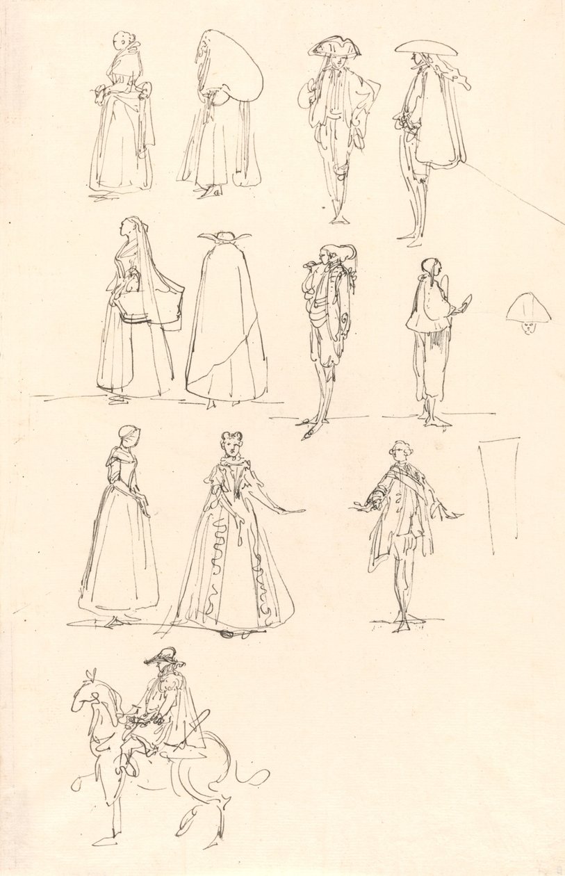 Historical Costumes by Luis Paret y Alcazar
