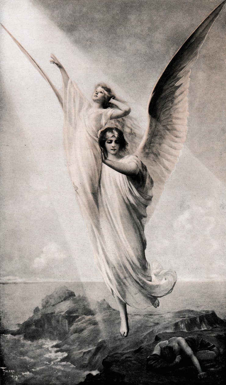 The Human Soul, 1894, 1911 by Luis Riccardo Falero