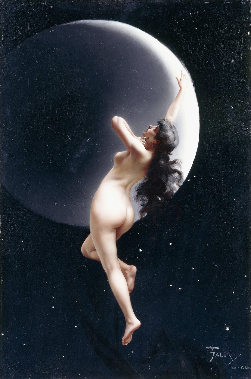 The Moon Nymph, 1883 by Luis Riccardo Falero