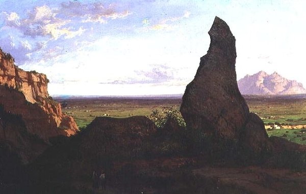 Landscape with a Prominent Rock by Luis Rigalt