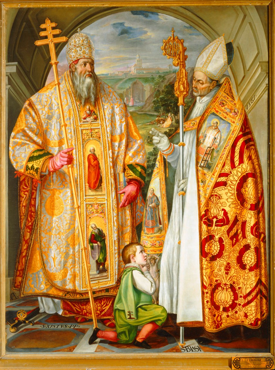 Pope Sixtus IV and Saint Blasius by Luis de Carvajal