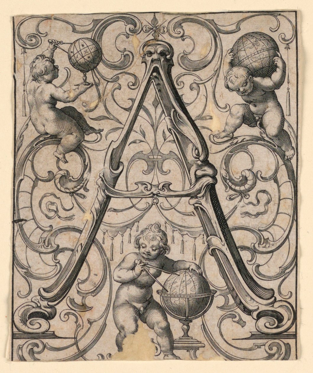 Panel with the Letter 