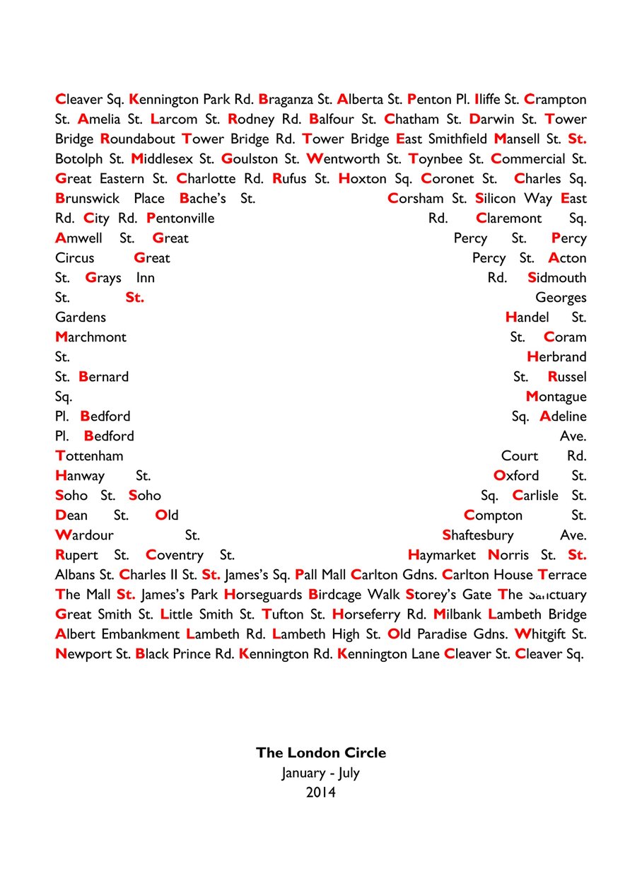 London Circle by Luke M Walker