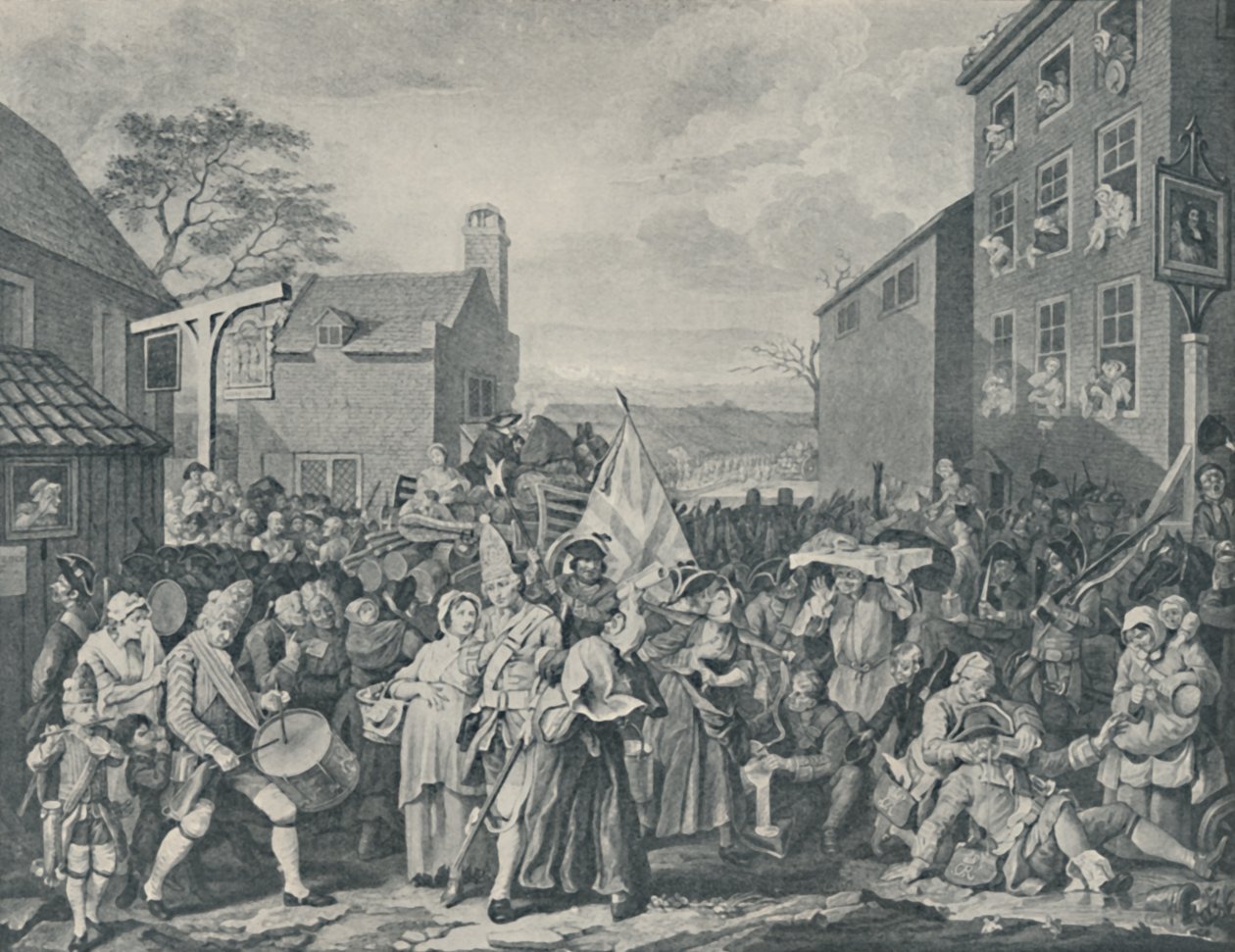 The March of the Guards Towards Scotland, 1745 by Luke Sullivan