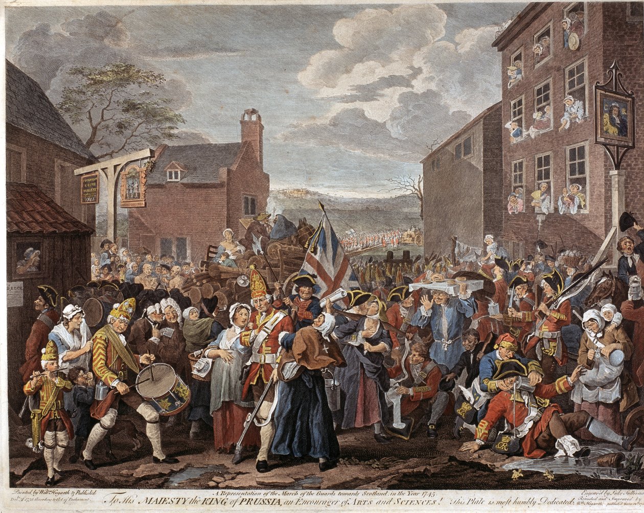 The March of the Guards towards Scotland in the Year 1745 by Luke Sullivan