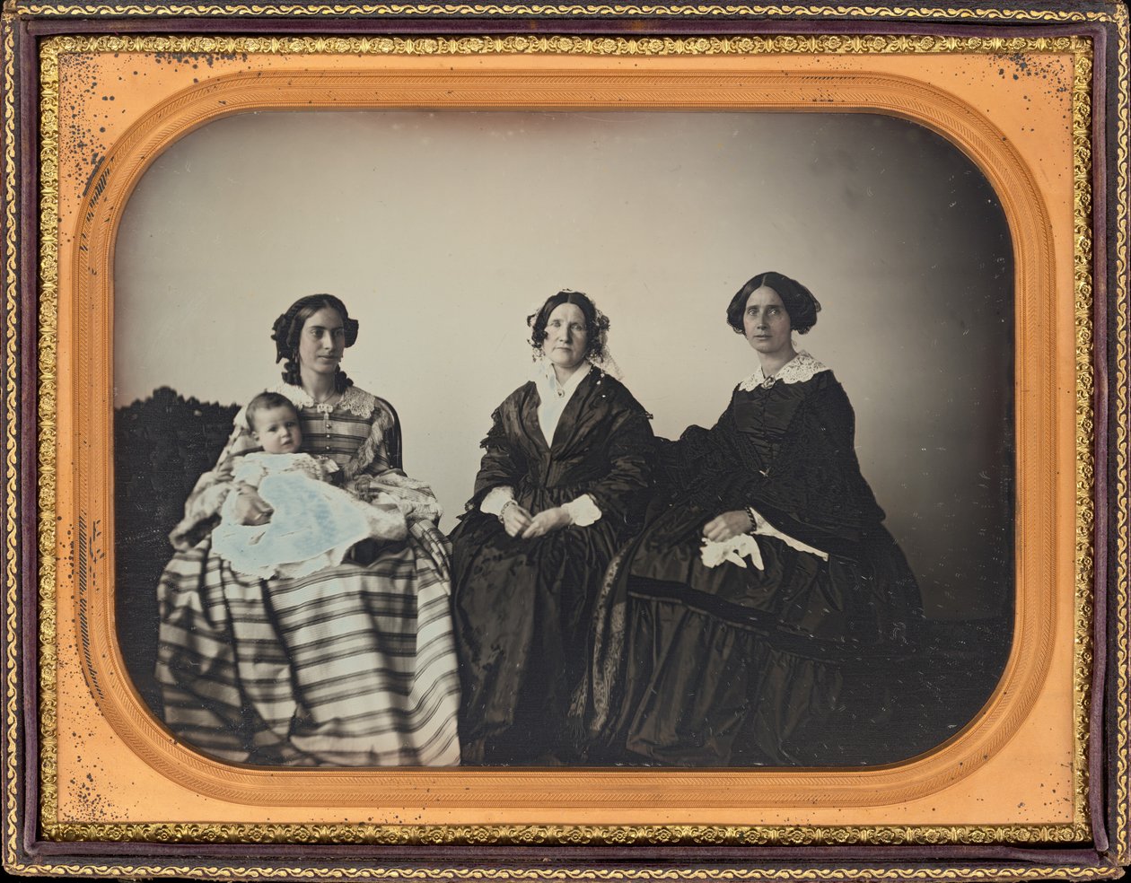 Portrait of a Mother, Child, and Two Women, c. 1850 by Luther Holman Hale