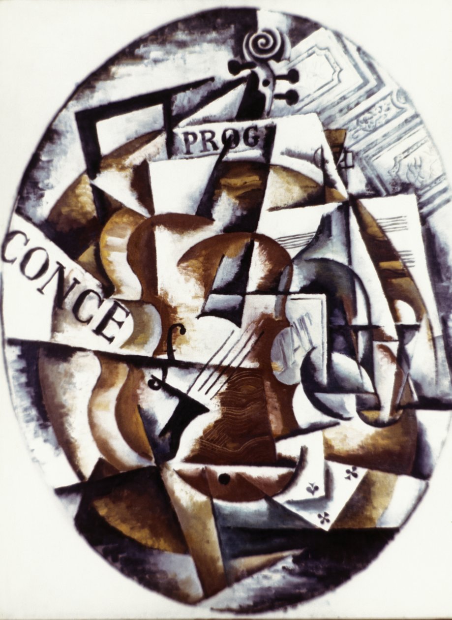 Violin (1915) by Lyubov Sergeevna Popova