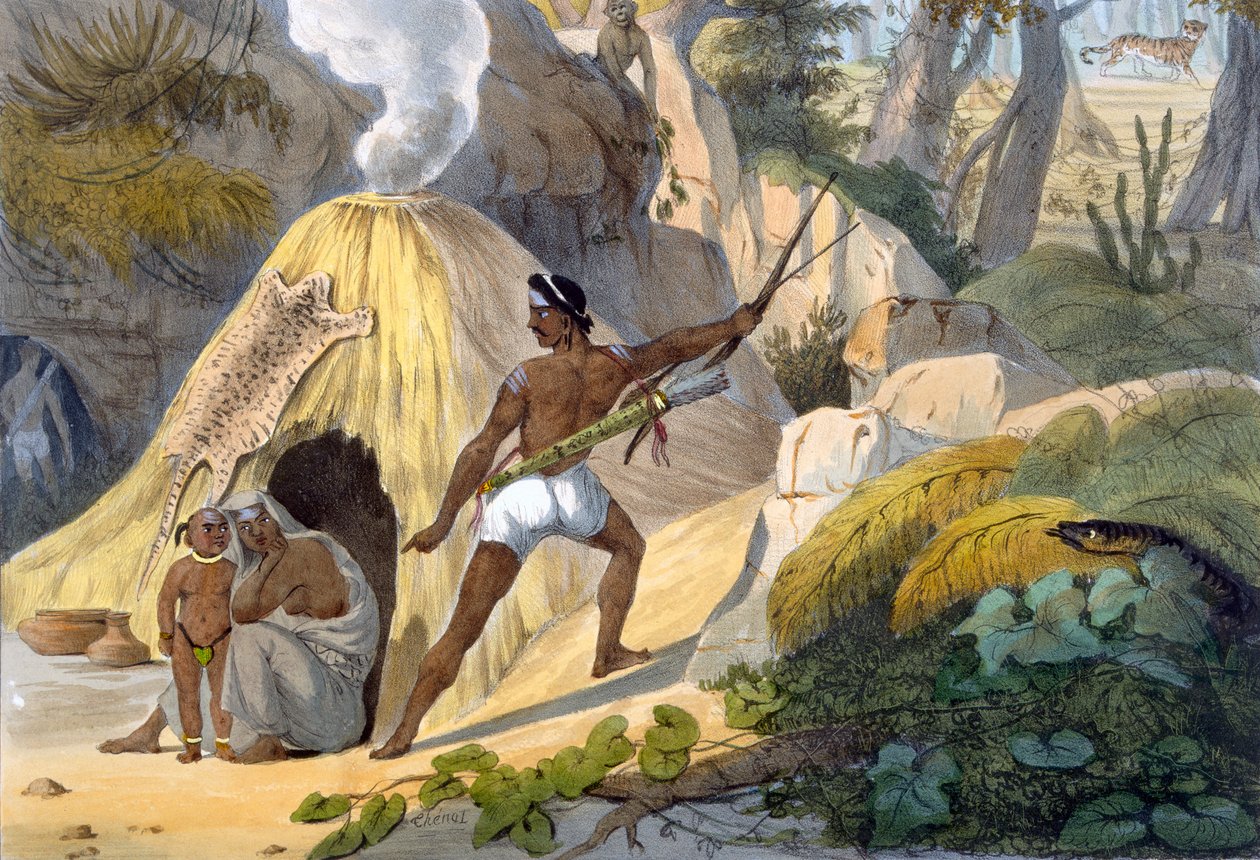Indian Forest-Dwellers, 1827-35 by M.E. Burnouf