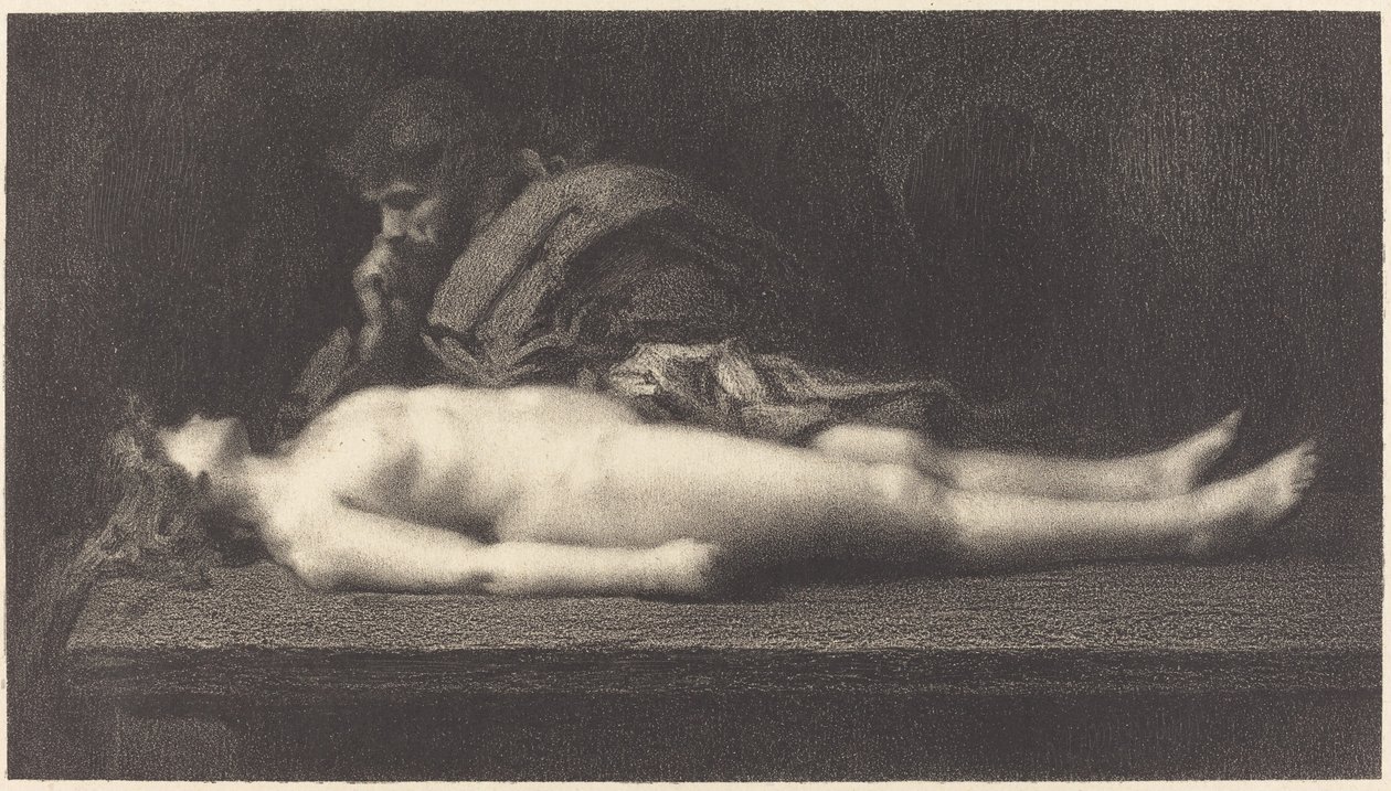 Levite of Ephraim and His Dead Wife by M.G. Fuchs after Jean Jacques Henner