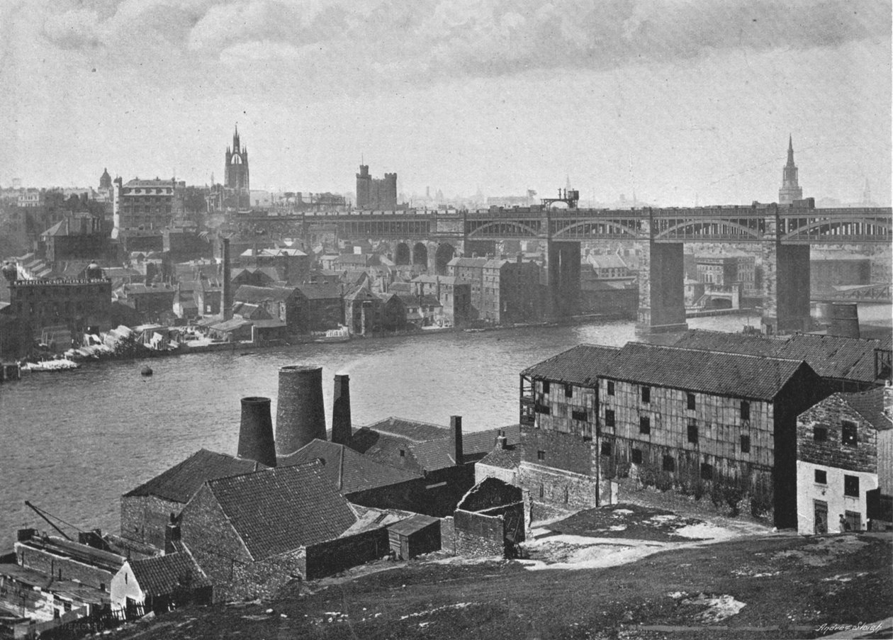 Newcastle-on-Tyne, from the Rabbit Banks by M. Aunty