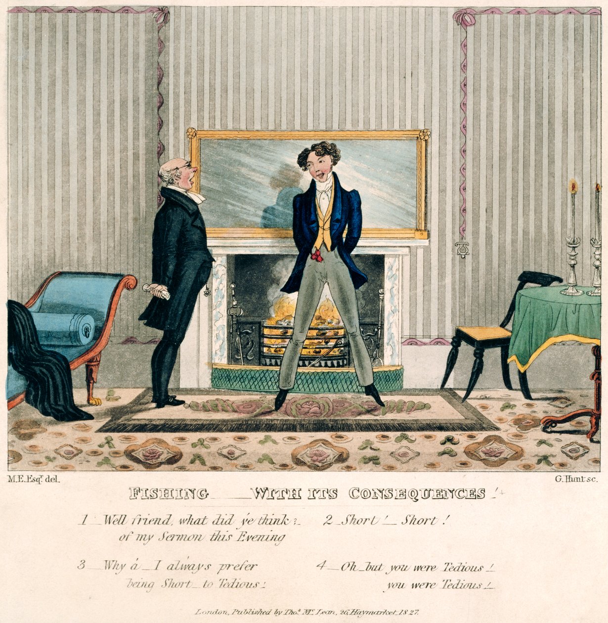 'Fishing- with its Consequences', Engraved by G. Hunt, Published in ...
