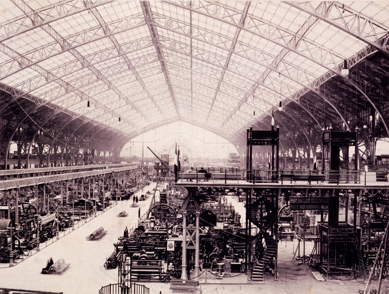 The Machine Hall at the Paris Exhibition, from L