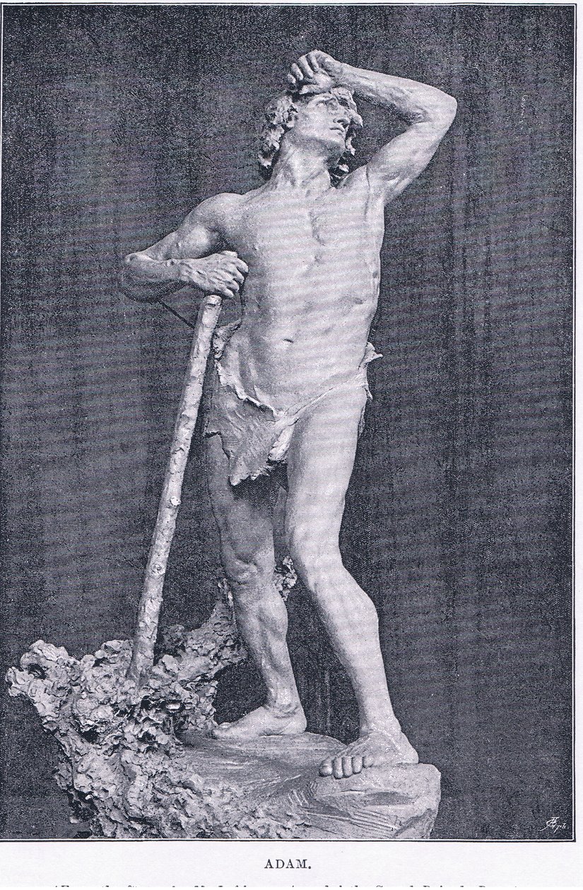 Adam, from The Magazine of Art 1893, Cassell and Company by M. Lavergne