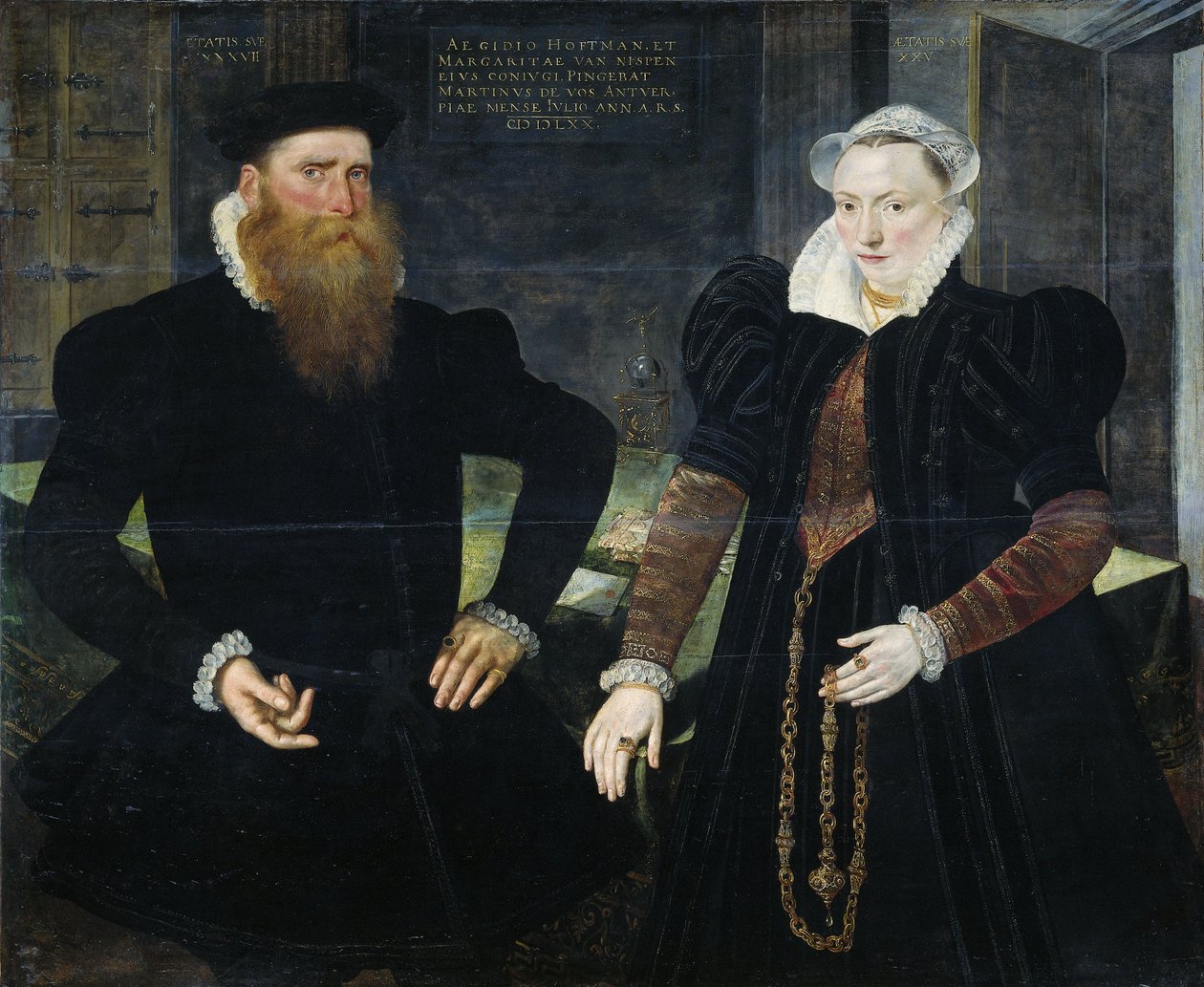 Portrait of Gillis Hooftman by Maarten de Vos