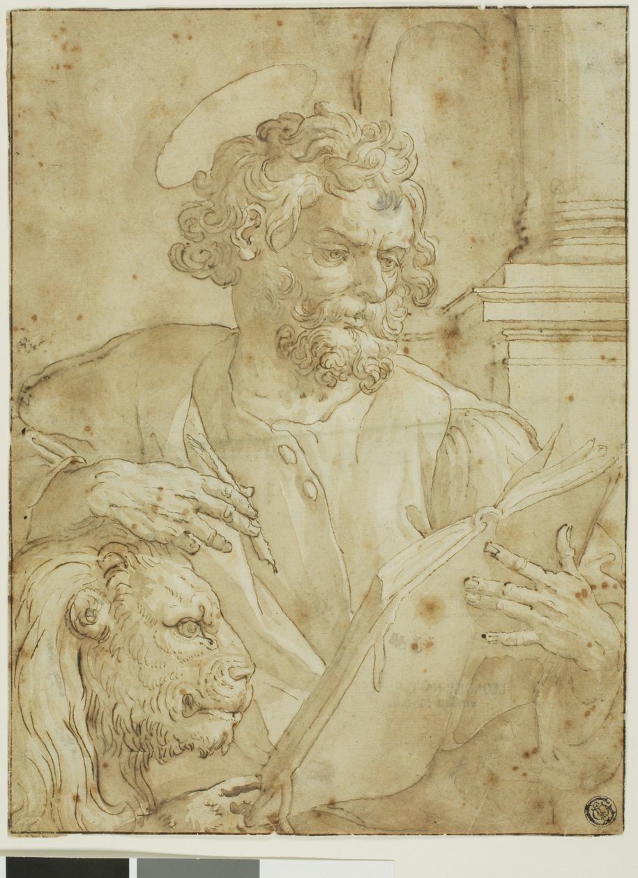 Saint Mark the Evangelist by Maarten de Vos