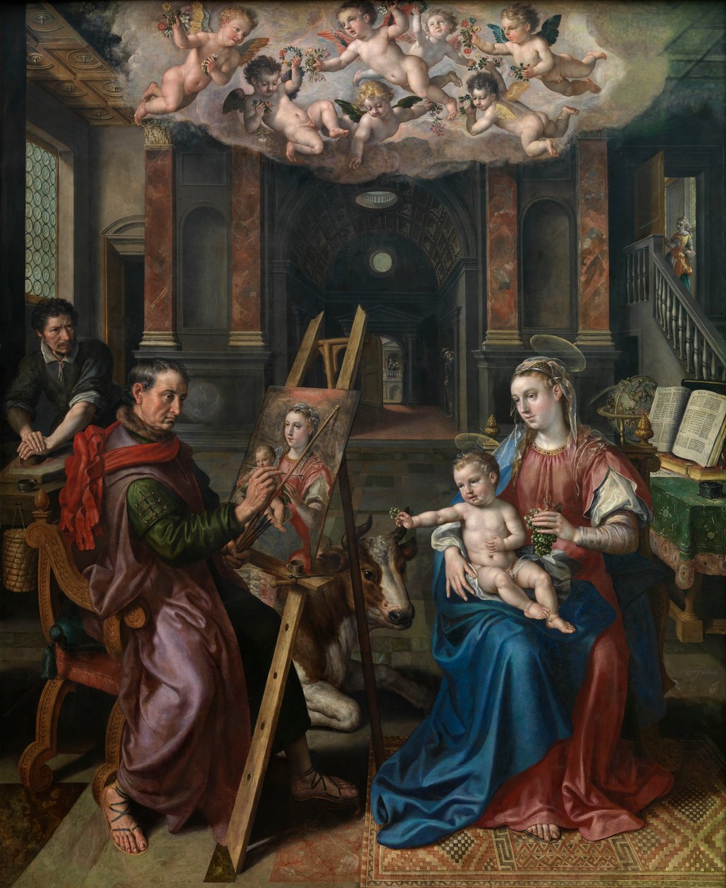 St. Luke Painting the Virgin by Maarten de Vos