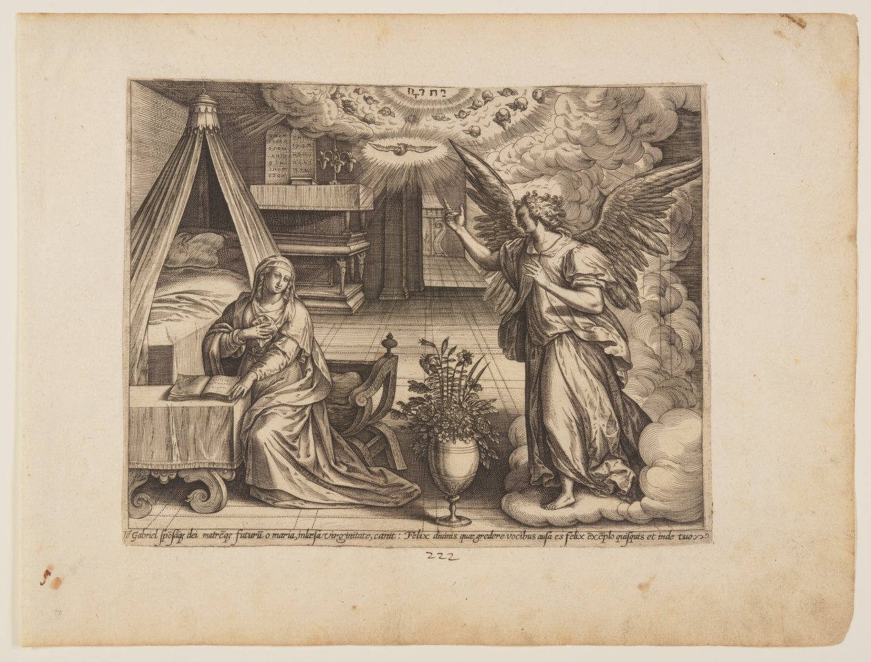 The Annunciation by Maarten de Vos