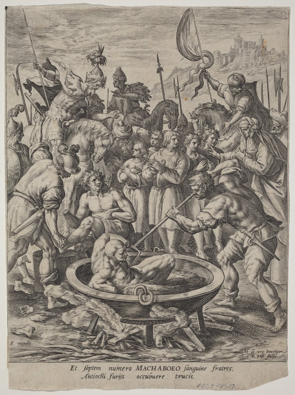 The Seven Maccabean Brothers Killed by Antiochus by Maarten de Vos