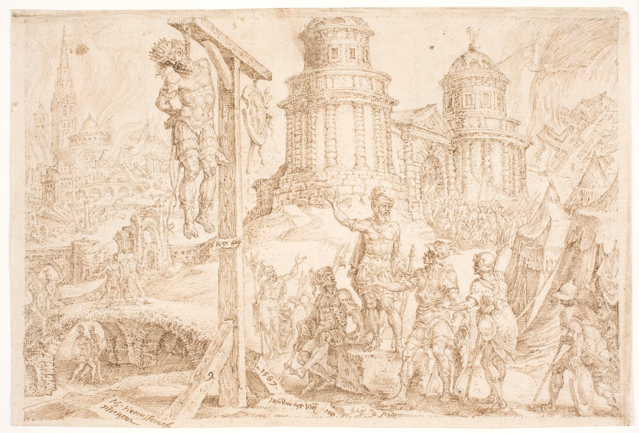 The Destruction of Ai and the Hanging of the King by Maarten van Heemskerck