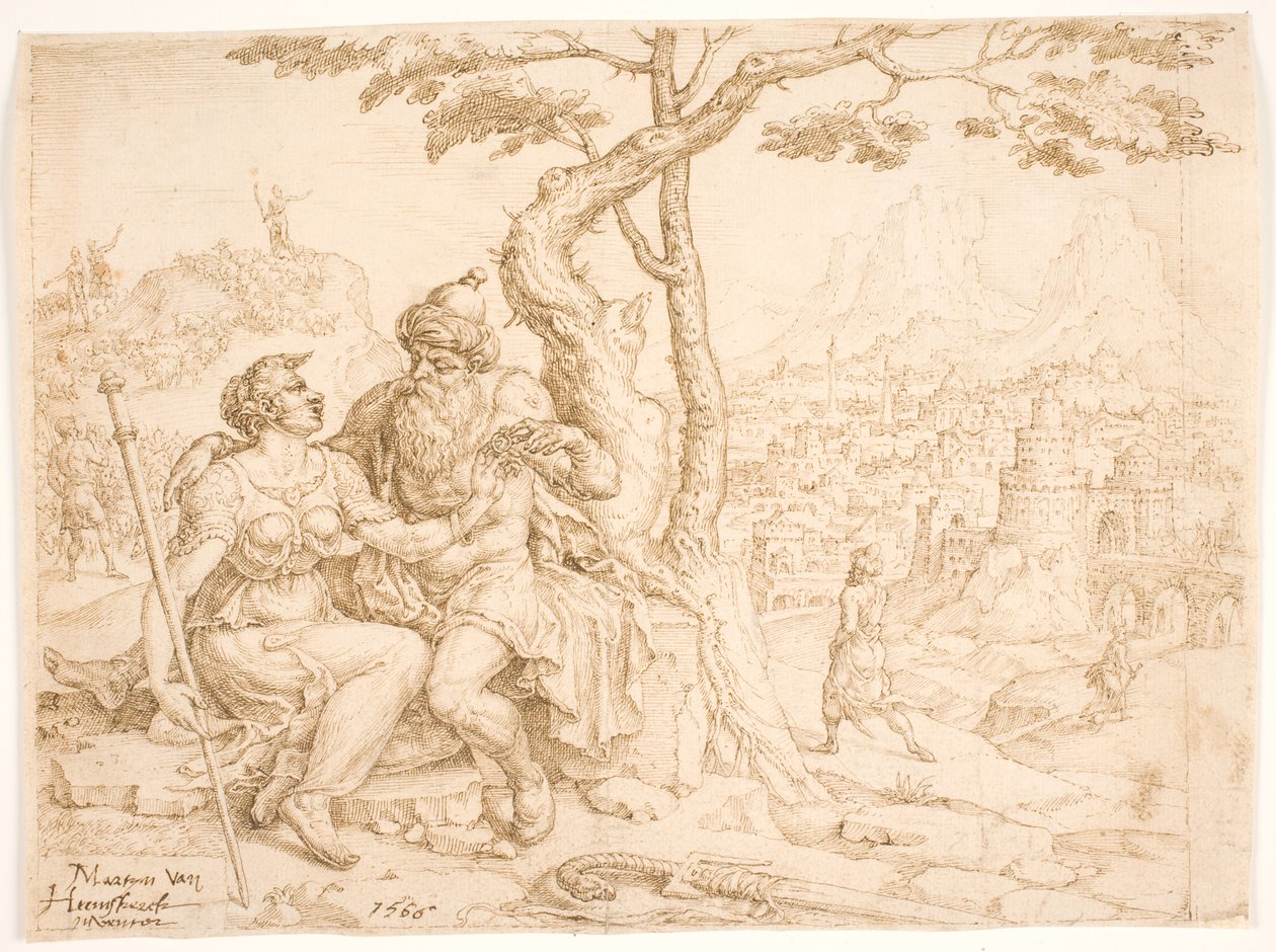 Judah and Tamar by Maarten van Heemskerck