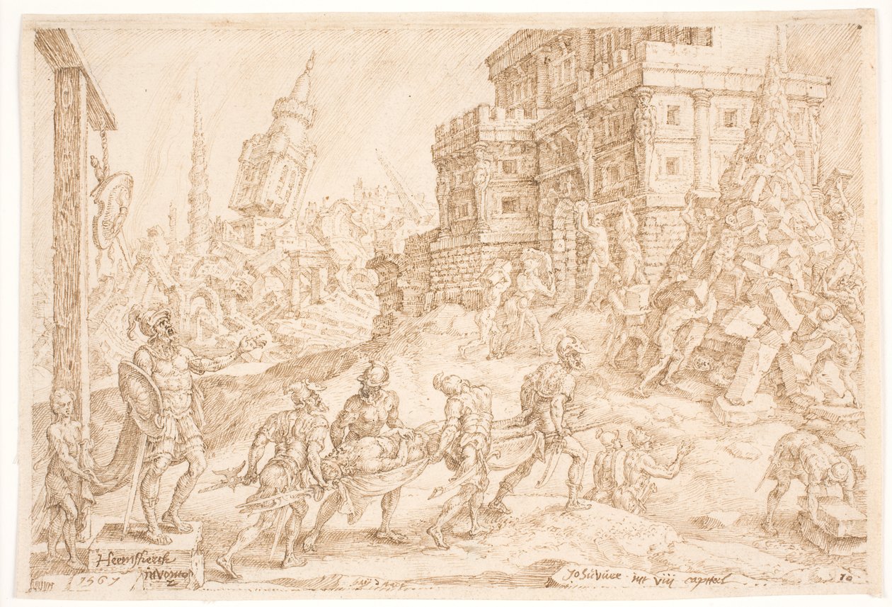 The King of Ai is Buried by Maarten van Heemskerck