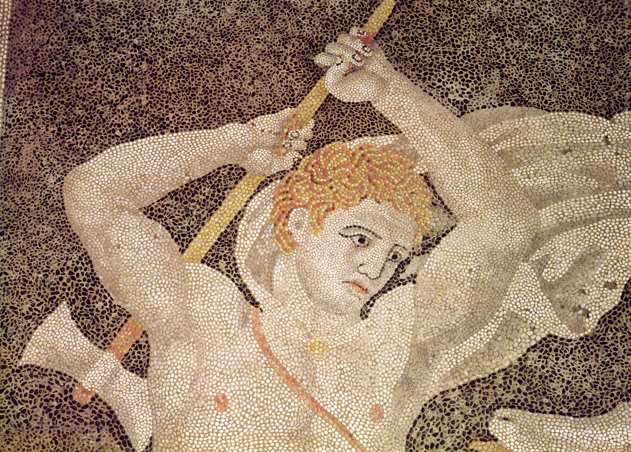 The Stag Hunt, (detail) by Macedonian School