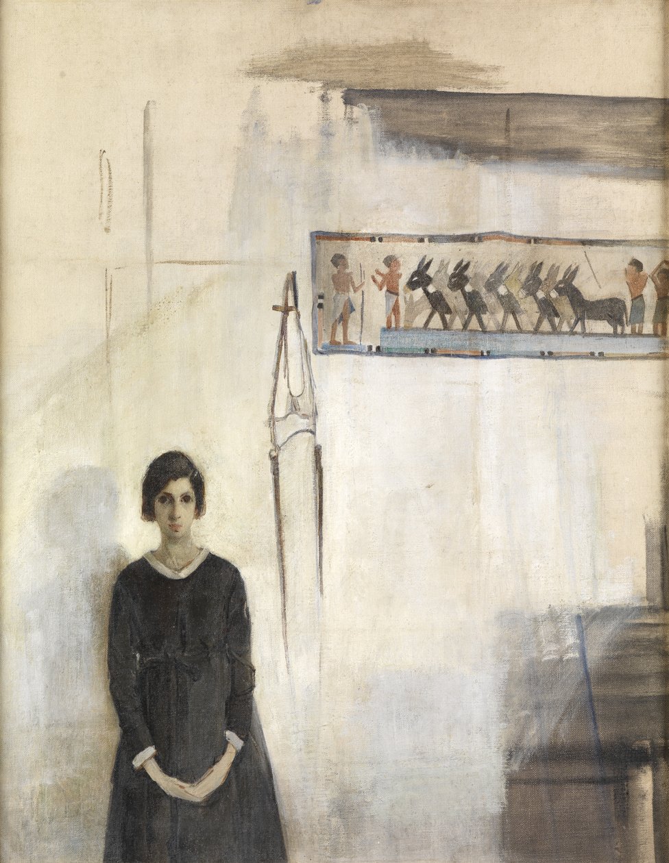 Self-Portrait with Egyptian Hanging by Madeline Emily Green