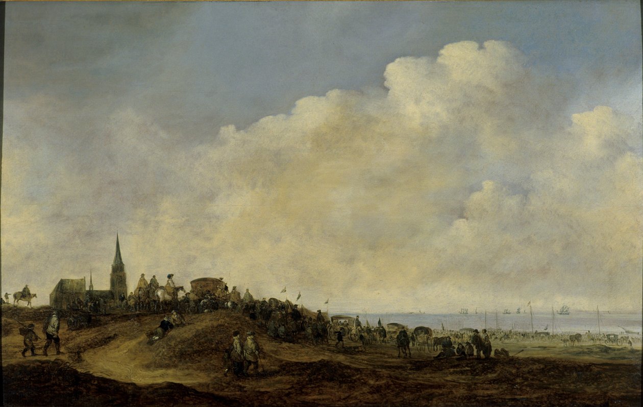 Departure of William II for England from the Beach at Scheveningen by Maerten Fransz van der Hulst