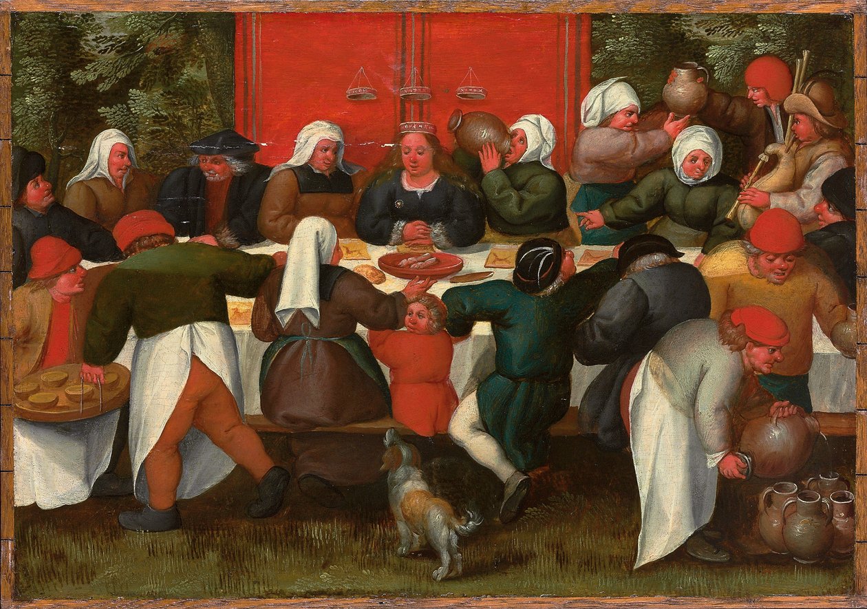 The Wedding Feast by Maerten van Cleve