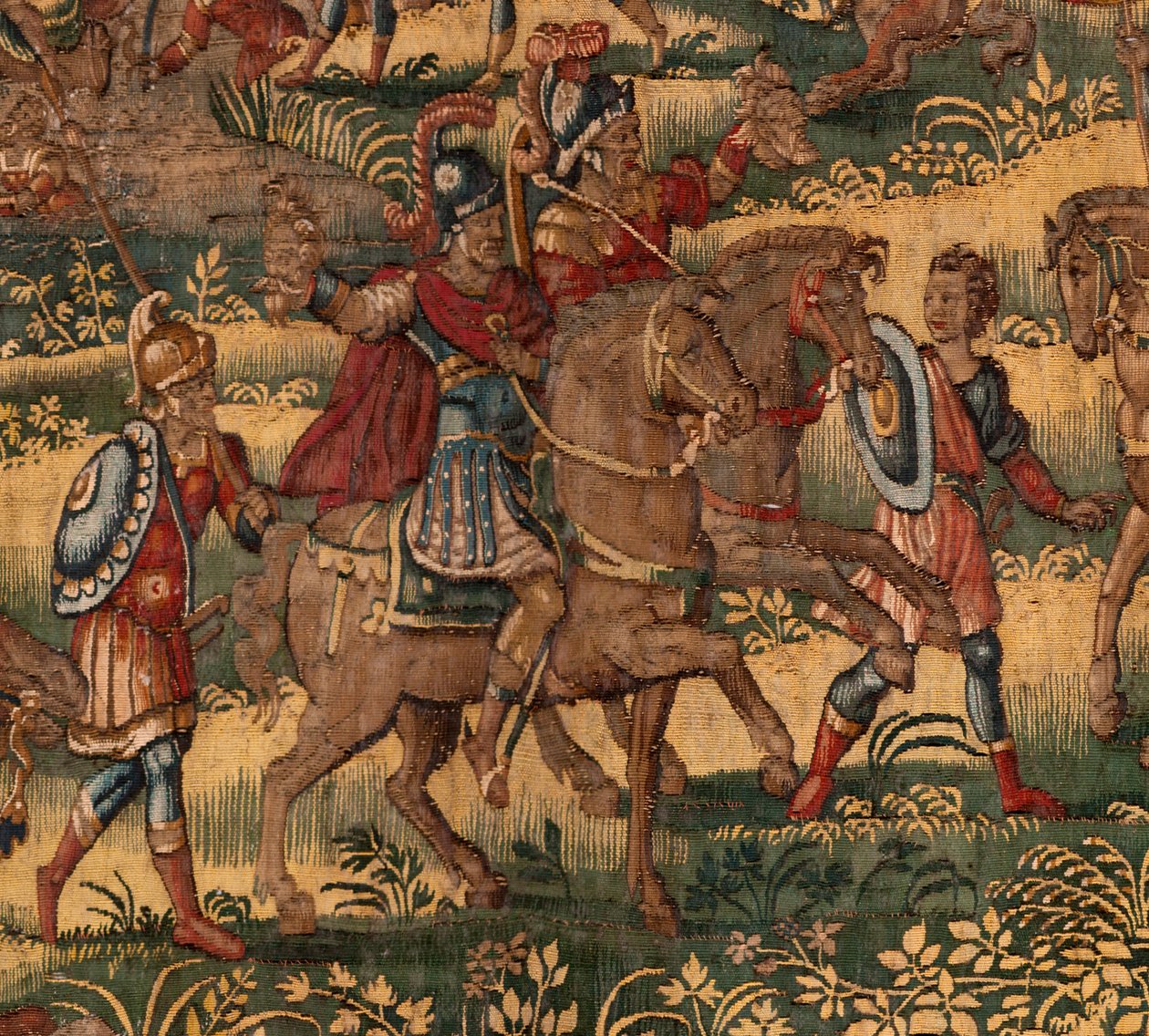Diocesan museum. Flemish tapestry. Brussels. Atelier François Geubels. Series Story of Gideon. The defeat of the Midianites. Silk and wool. Bequest of Bishop Vicente Roca de la Serna. Baroque. 1534-1571 by Maerten van Heemskerck